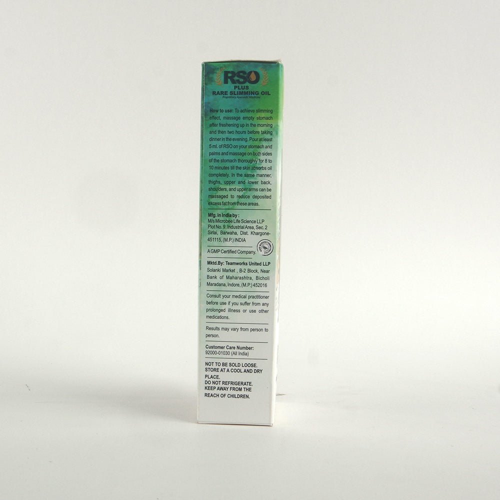 RSO Plus-  Rare Slimming Oil Combo- Ayurvedic Slimming Oil- Massage Oil To Burn Excess Fat