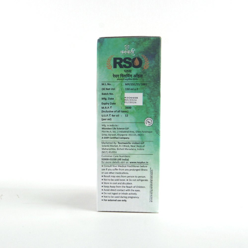 RSO Plus-  Rare Slimming Oil Combo- Ayurvedic Slimming Oil- Massage Oil To Burn Excess Fat