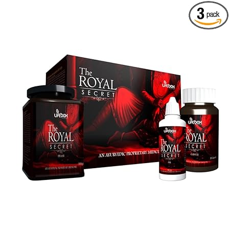 The Royal Secret Combo - Ayurvedic Oil, Capsules & Prash- To Boost Stamina & Performance (Complete Kit)