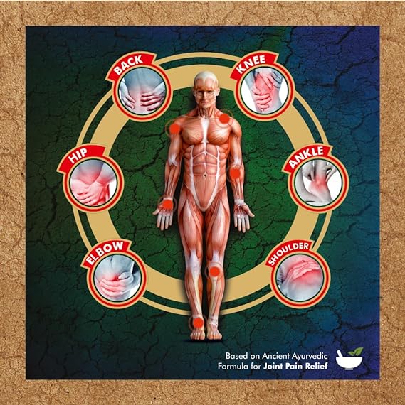 Peeda Bhasm Ayurvedic Pain Relief Oil for All Types of Joint Pain-Shoulders, Back & Knee