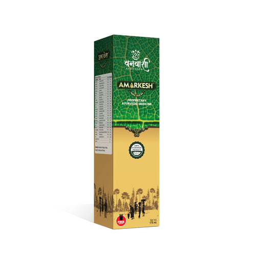 Amarkesh Adivasi Tribal Black Hair Oil & Vati for Men and Women