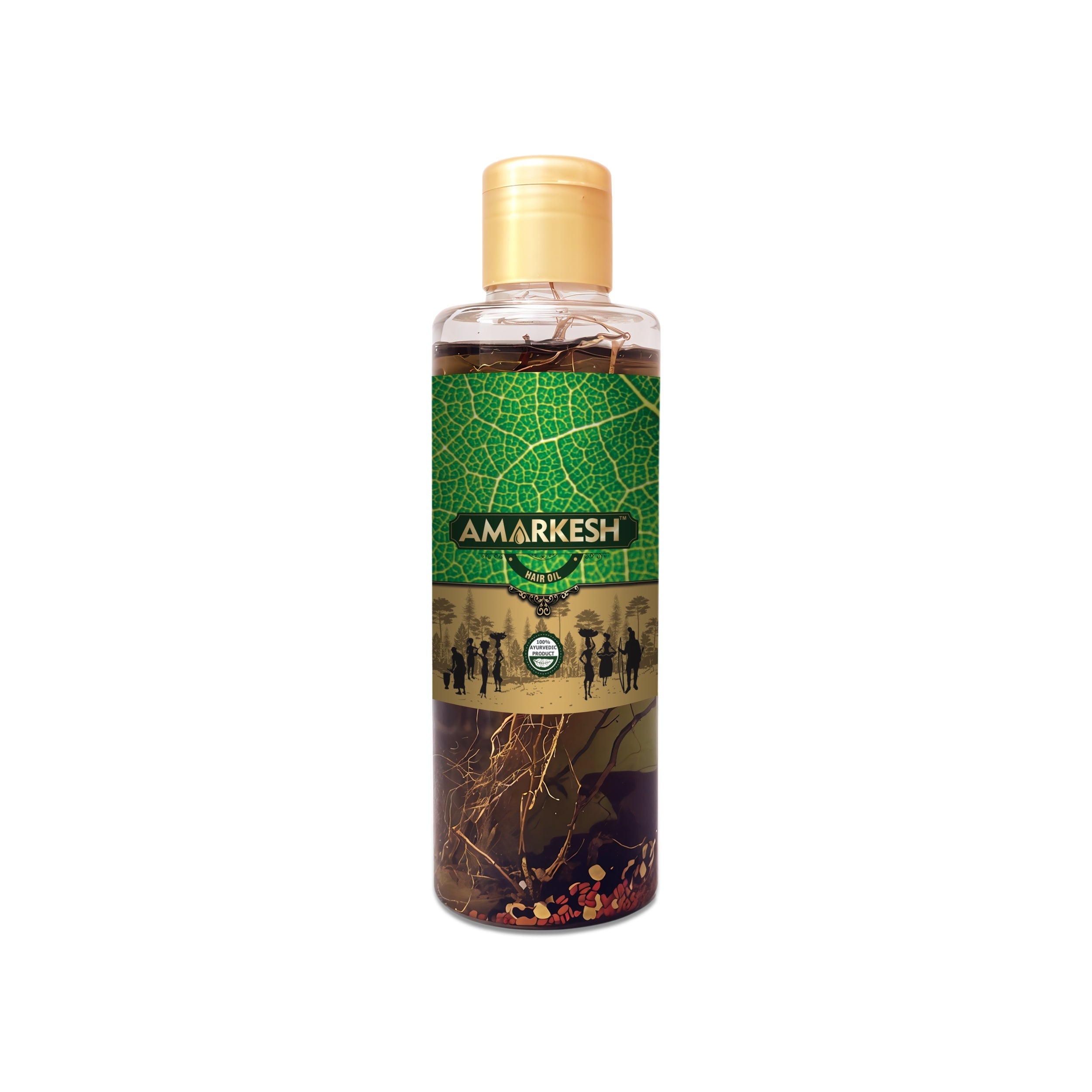 Amarkesh Adivasi Tribal Black Hair Oil & Vati for Men and Women