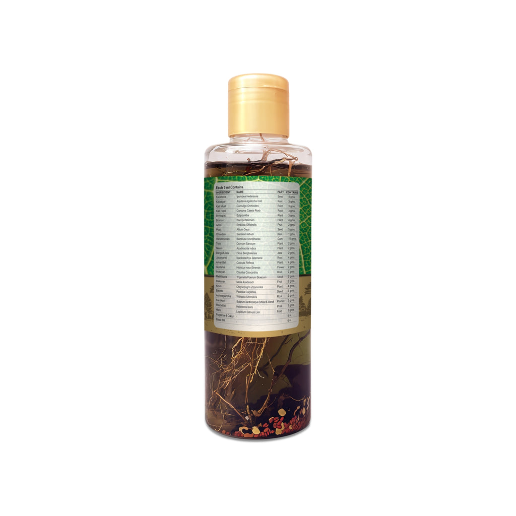 Amarkesh Adivasi Tribal Black Hair Oil & Vati for Men and Women