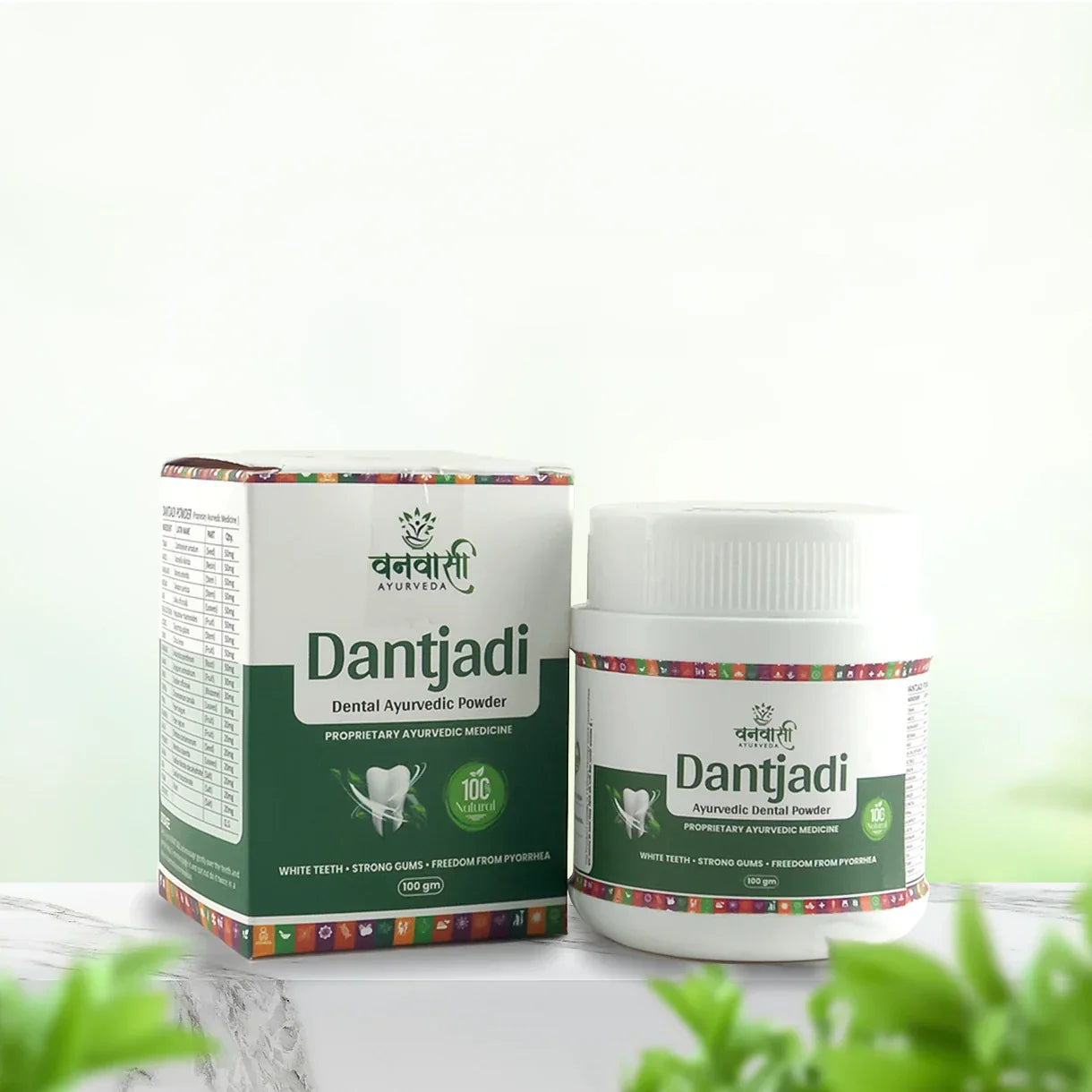 Ayurvedic teeth whitening powder by Vanvasi Ayurveda 