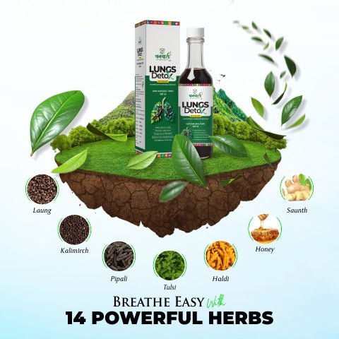 Ayurvedic Lungs Detox Syrup for Lung Cleansing