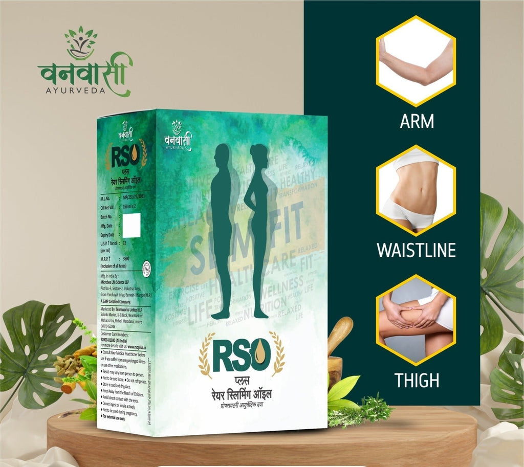 RSO Plus-  Rare Slimming Oil Combo- Ayurvedic Slimming Oil- Massage Oil To Burn Excess Fat