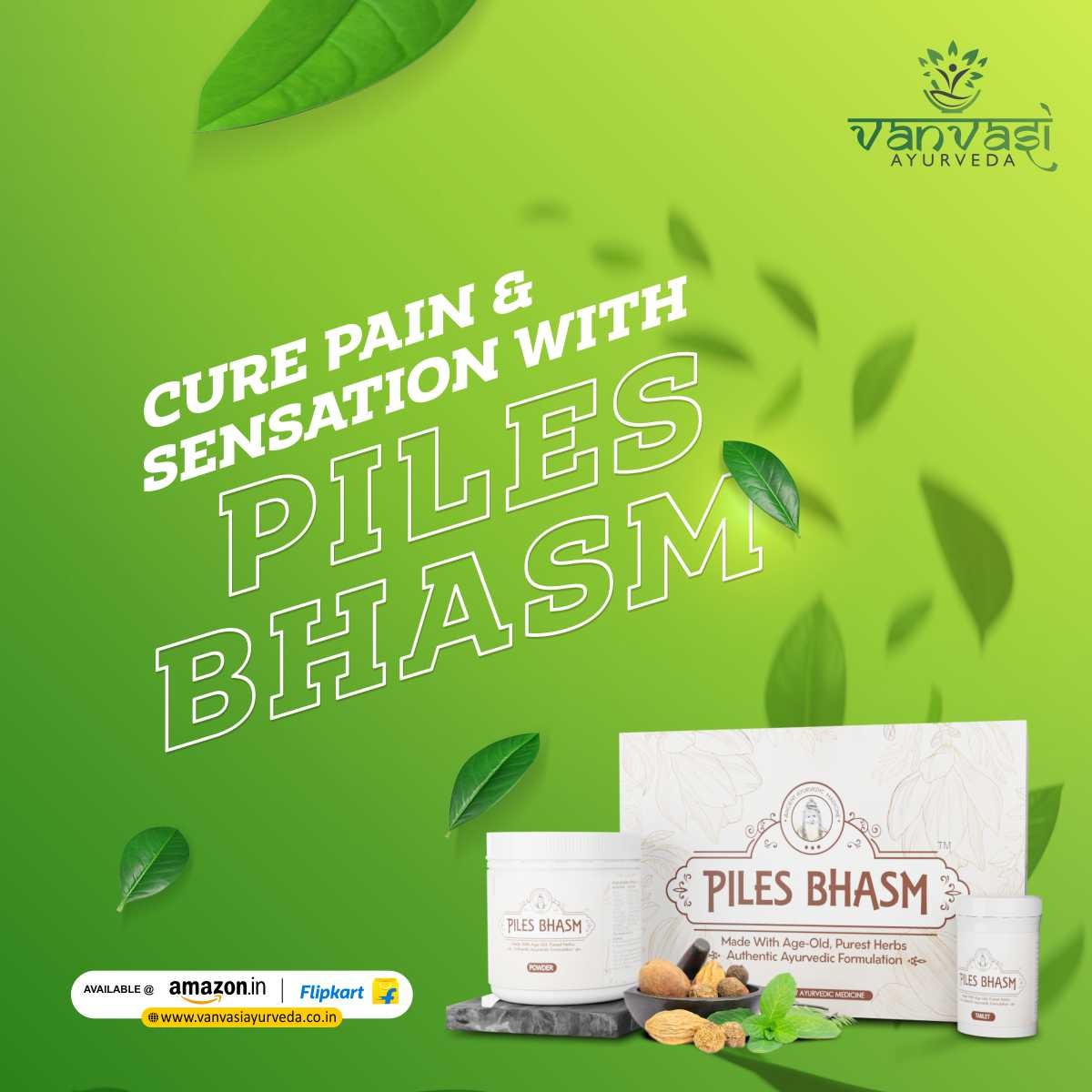 Ayurvedic Piles Bhasm Tablets & Powder For Piles