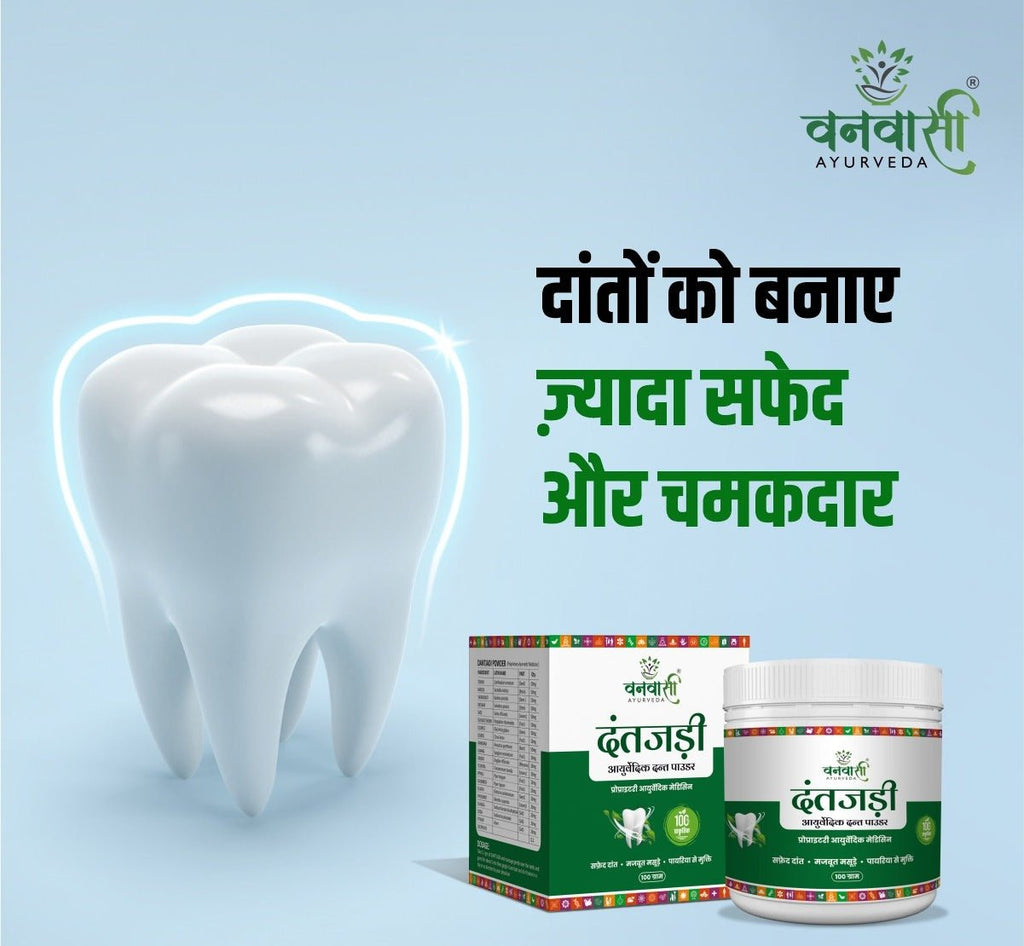 Dant Jadi - Ayurvedic Herbal Tooth Powder for Fresh Breath & Stronger Teeth