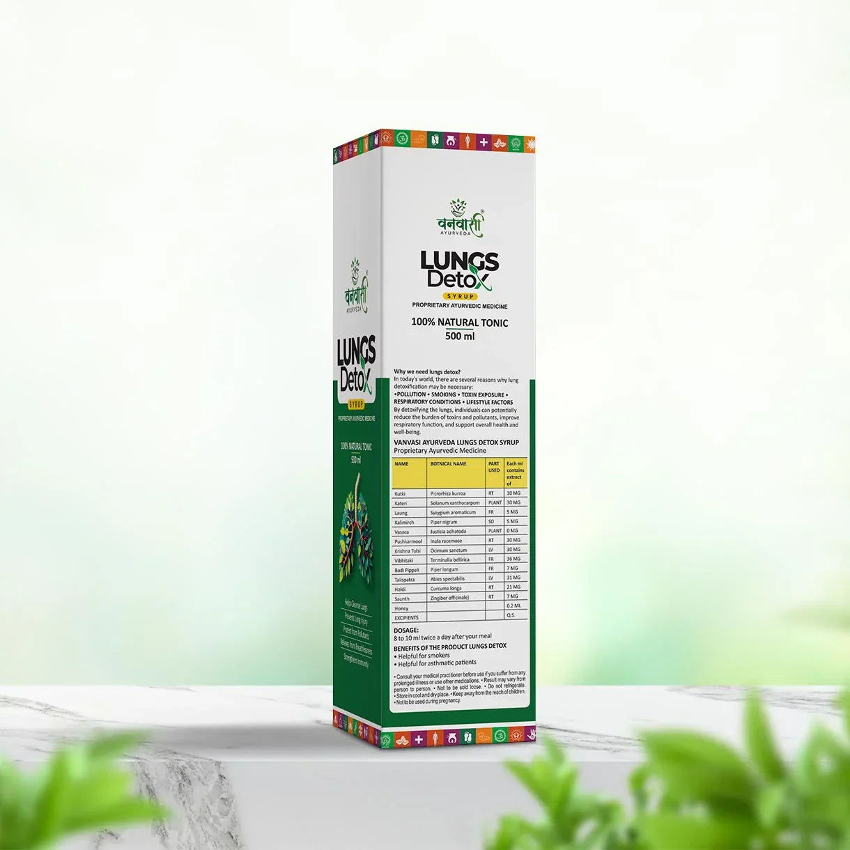 lung cleansing syrup from Vanvasi Ayurveda